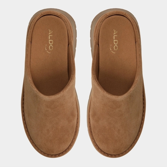 New! Aldo Brown Platform Mules- NEW In Box - Picture 6 of 6